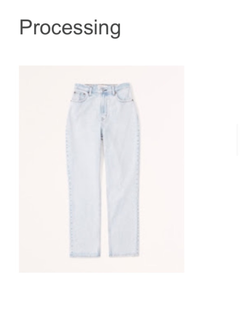Abercrombie & Fitch Curve Love Ultra High Rise straight jeans